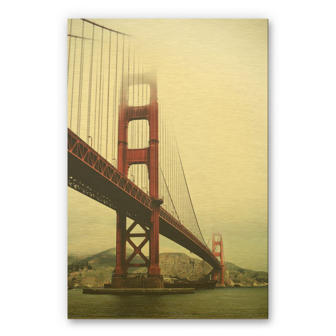Alu-Dibond-Goldeffekt - The Golden Gate Bridge 02
