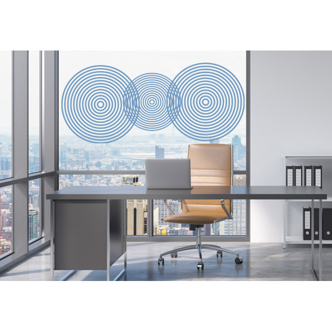 Glasdekor Optische Kreise - Bild 1