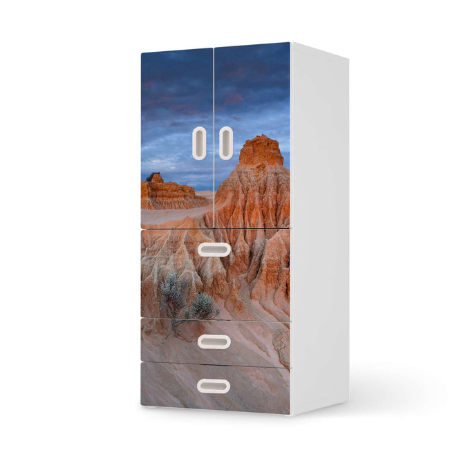 Möbelfolie IKEA Stuva / Fritids - 3 Schubladen und 2 kleinen Türen - Outback Australia- Bild 1