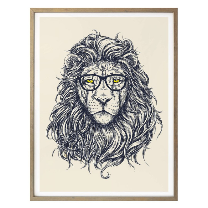 Poster Nerdy Lion
