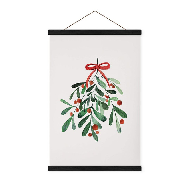 Stoffbild Weihnachtlicher Mistelzweig - Kristina