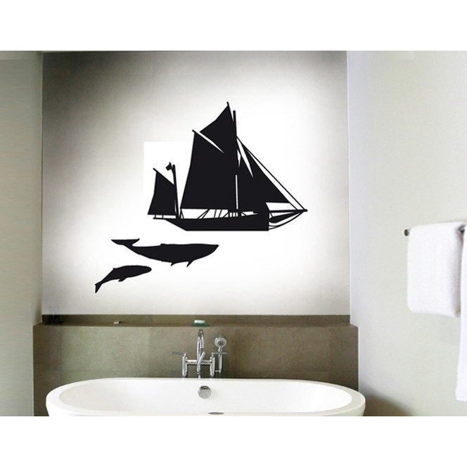 Wandtattoo Moby Dick Sailing