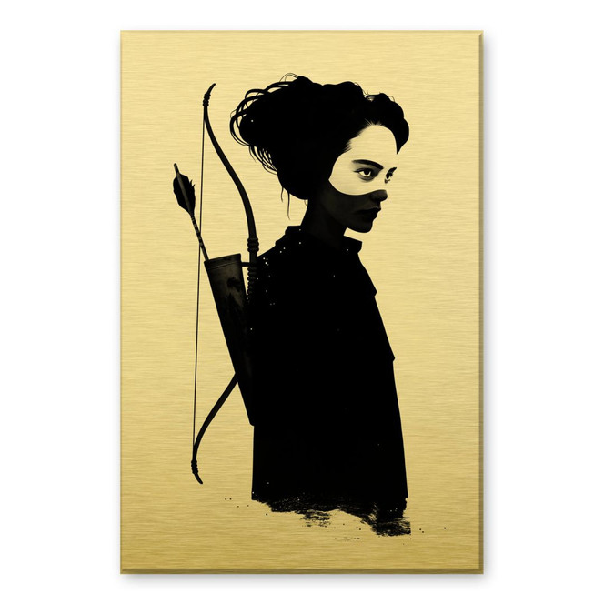 Alu-Dibond mit Goldeffekt Ireland - Four of Hearts