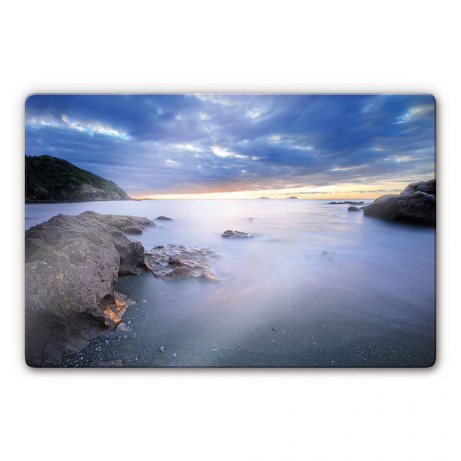 Glasbild Meeresbucht