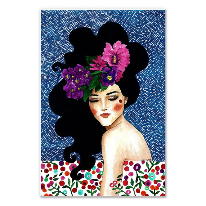 Hartschaumbild Hülya - Flüsterndes Herz