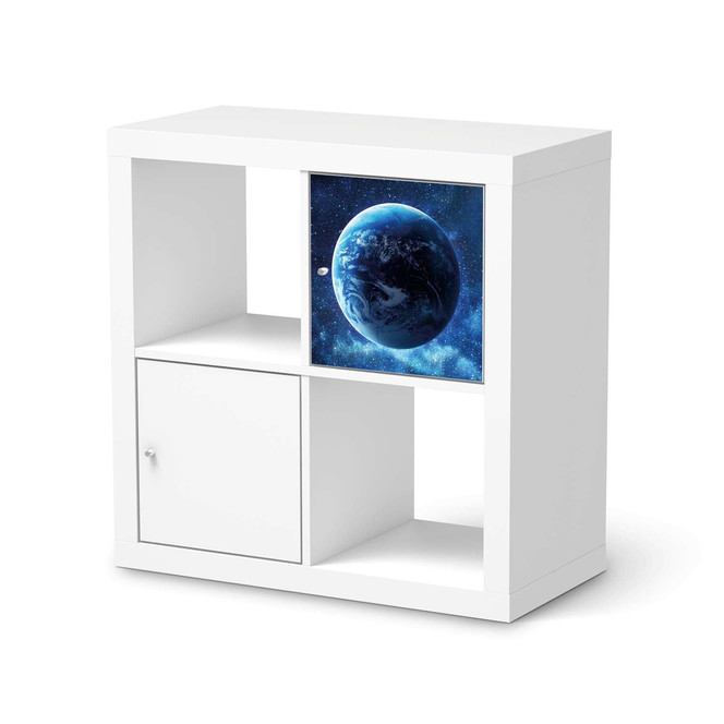 Klebefolie IKEA Expedit Regal Tür einzeln - Planet Blue- Bild 1