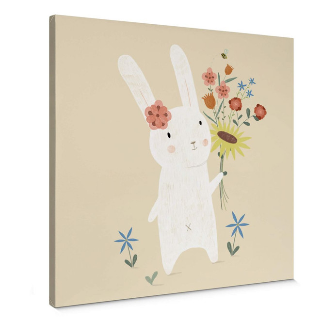 Leinwandbild Loske - Kleiner Hase