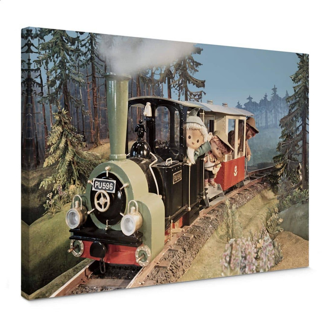 Leinwandbild Unser Sandmännchen - Sandmann als Lokführer