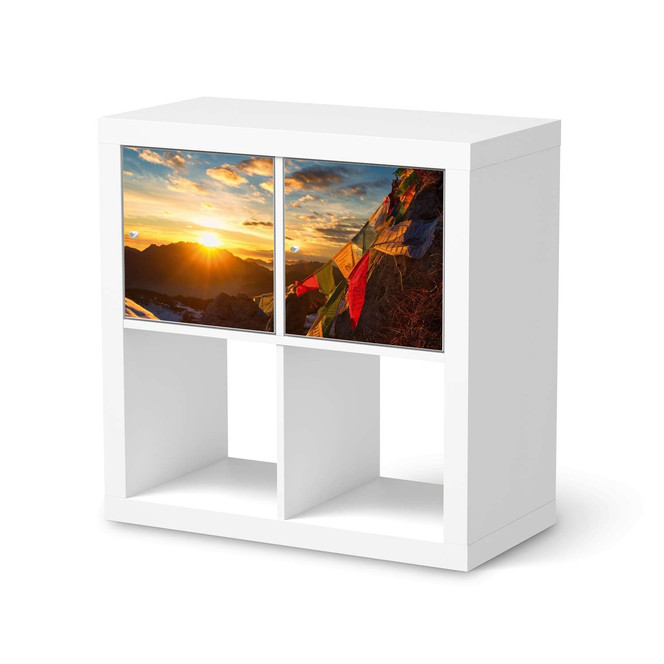 Möbel Klebefolie IKEA Expedit Regal 2 Türen (quer) - Tibet- Bild 1