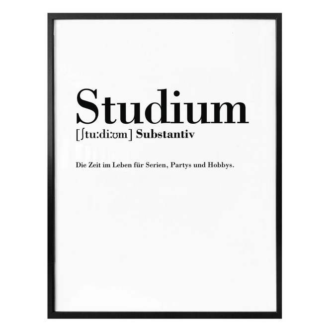 Poster Grammatik - Studium