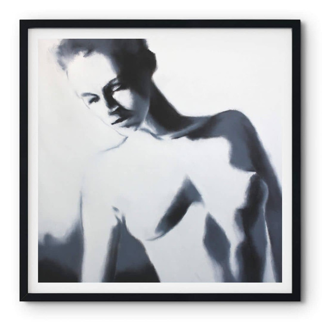 Poster Schmucker - Karla - Schwarz-Weiss - Quadratisch