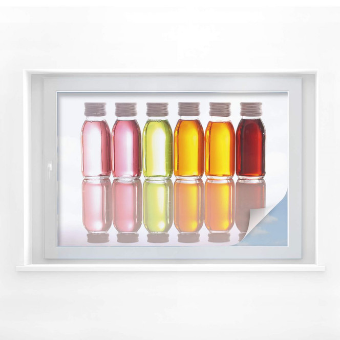 Sichtschutzfolie Oil Bottles
