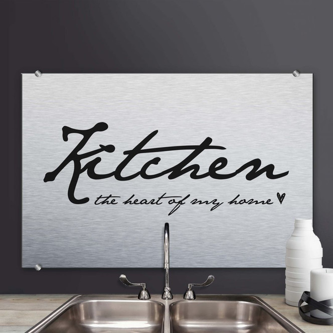 Spritzschutz Kitchen - The heart of my home