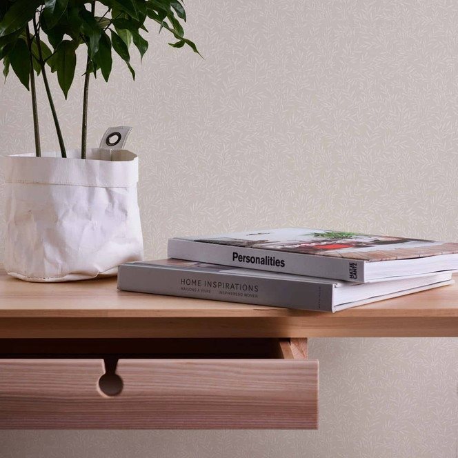 Tapete Floral beige weiss - Vliestapete Landhaus A.S. Création - matt und leicht strukturiert
