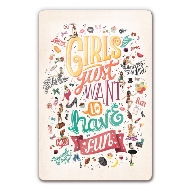 Glasbild Tohmé - Girls just wann have fun