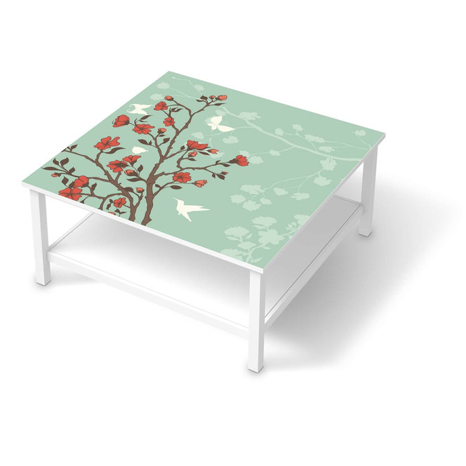 Klebefolie IKEA Hemnes Tisch 90x90cm - Blütenzauber- Bild 1