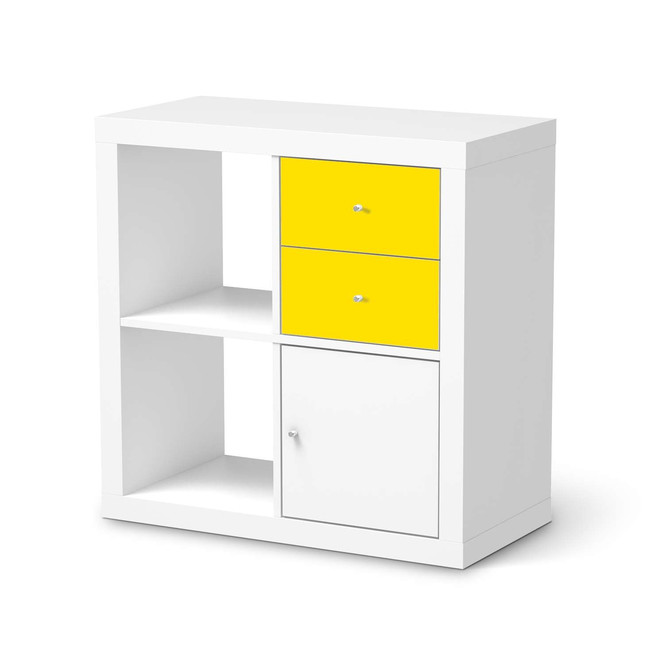 Möbelfolie IKEA IKEA Expedit Regal Schubladen - Gelb Dark- Bild 1