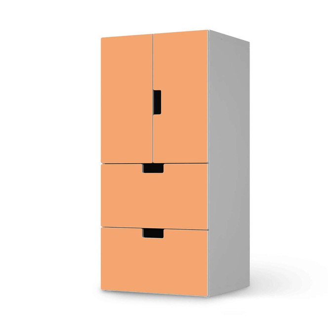 Möbelfolie IKEA Stuva / Malad - 2 Schubladen und 2 kleine Türen - Orange Light- Bild 1