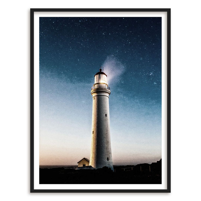 Poster Lighthouse in the dark