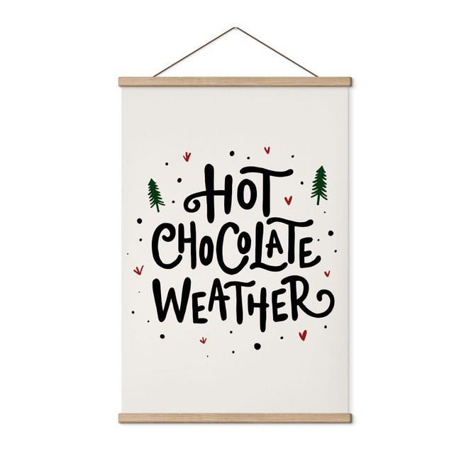 Stoffbild Hot Chocolate Christmas Print - Soley