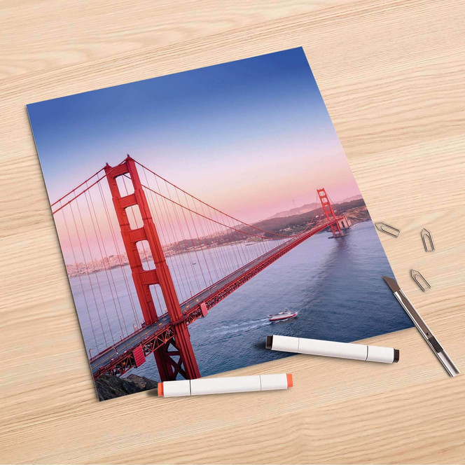 Folienbogen (30x30cm) - Golden Gate- Bild 1