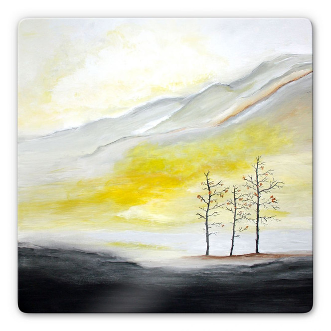 Glasbild Melz - Out of the Way - quadratisch