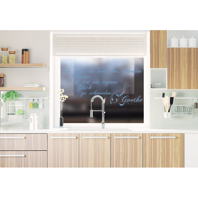 Glasdekor Goethe Zitat - Bild 1