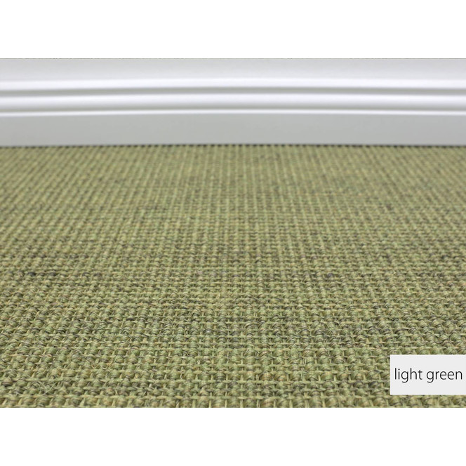 Manolo Sisal Teppichboden Meterware in Light Green