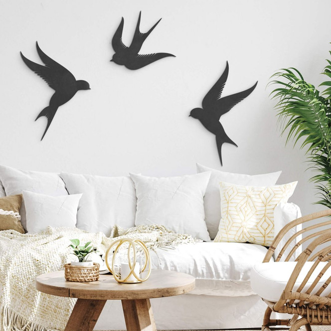 MDF - Holzdeko - Vögel (3-teilig)