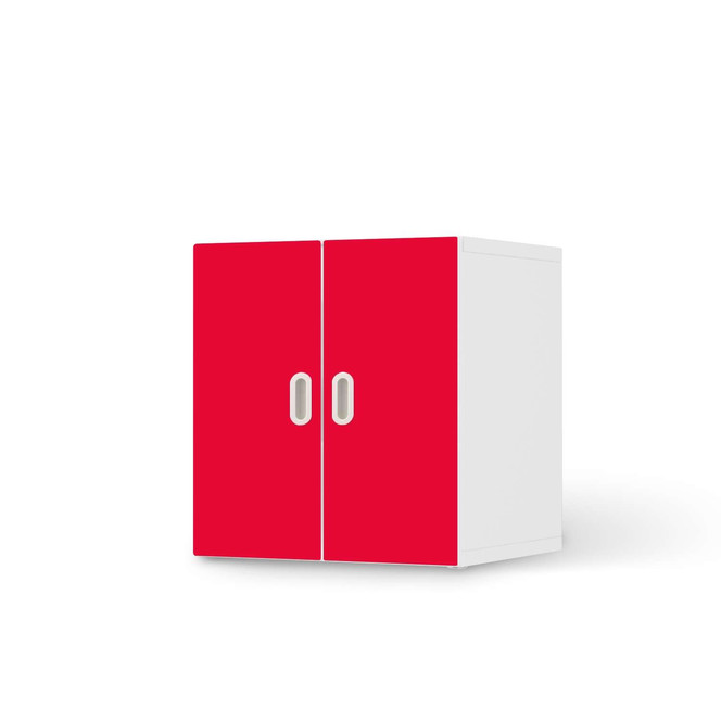 Möbelfolie IKEA Stuva / Fritids Schrank - 2 kleine Türen - Rot Light- Bild 1