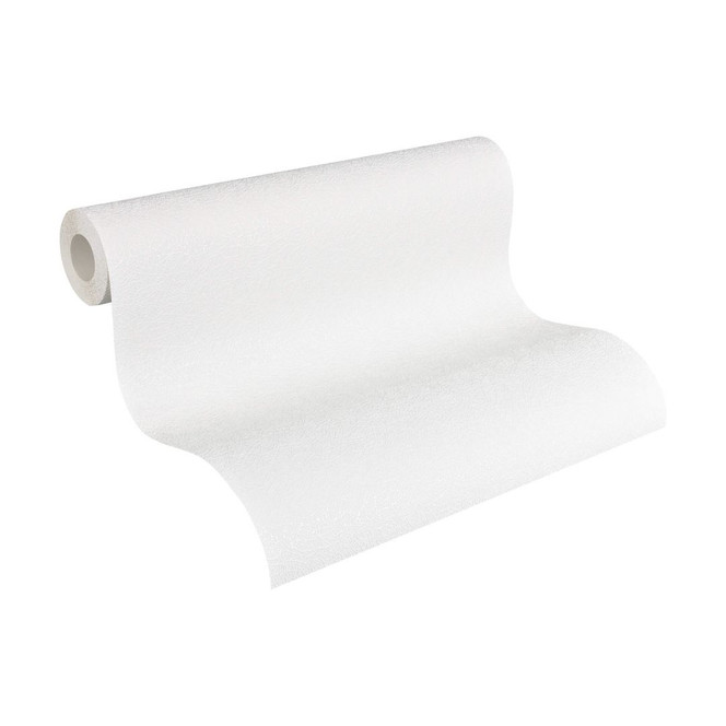 A.S. Création Vliestapete Meistervlies Strukturtapete Uni überstreichbar weiss