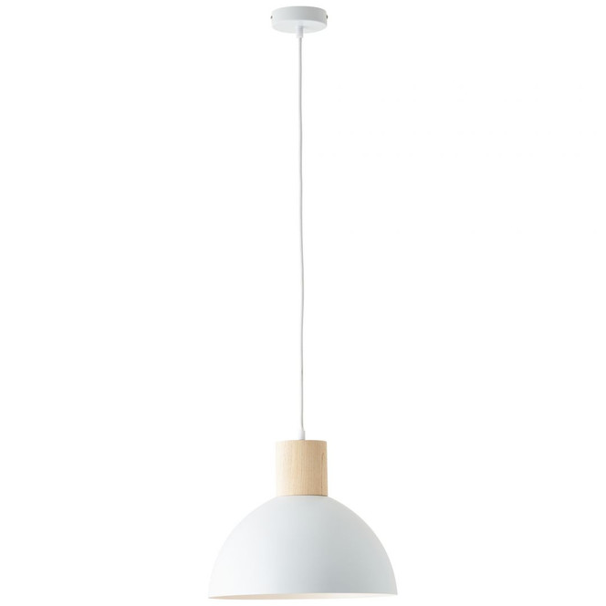 Pendelleuchte Emil, beige, 120 x 34 cm, Holz Pendel-lampe, dimmbar