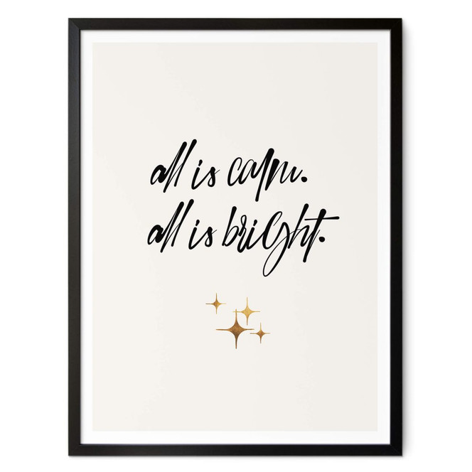 Poster Kubistika - All is calm all is bright