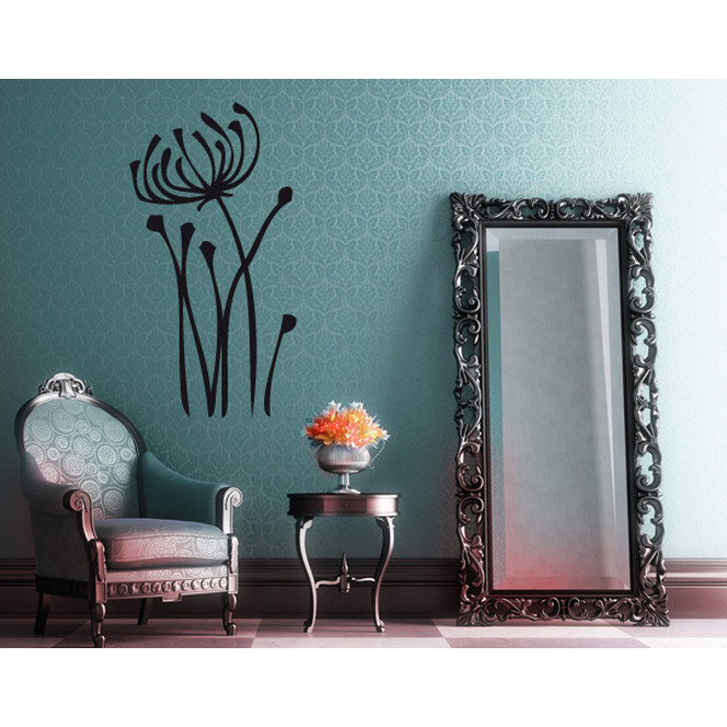 Wandtattoo Blumen Abstrakt