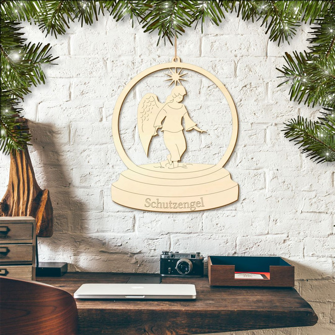 Fensterschmuck Schutzengel mit Aufhänger