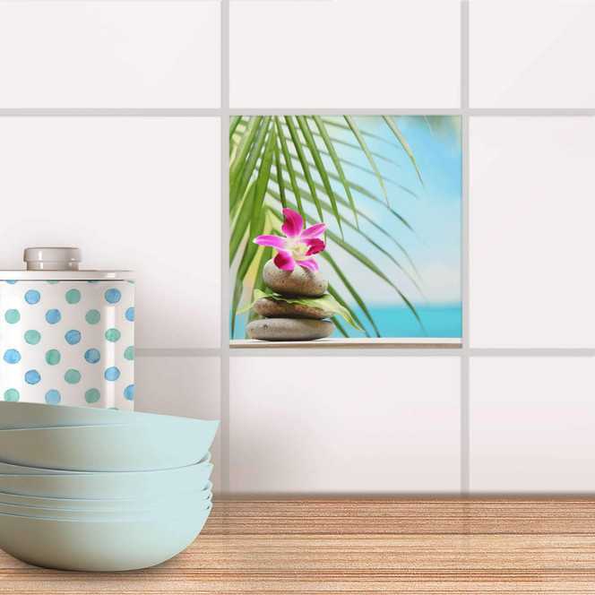 Fliesenaufkleber - Lotus Flower