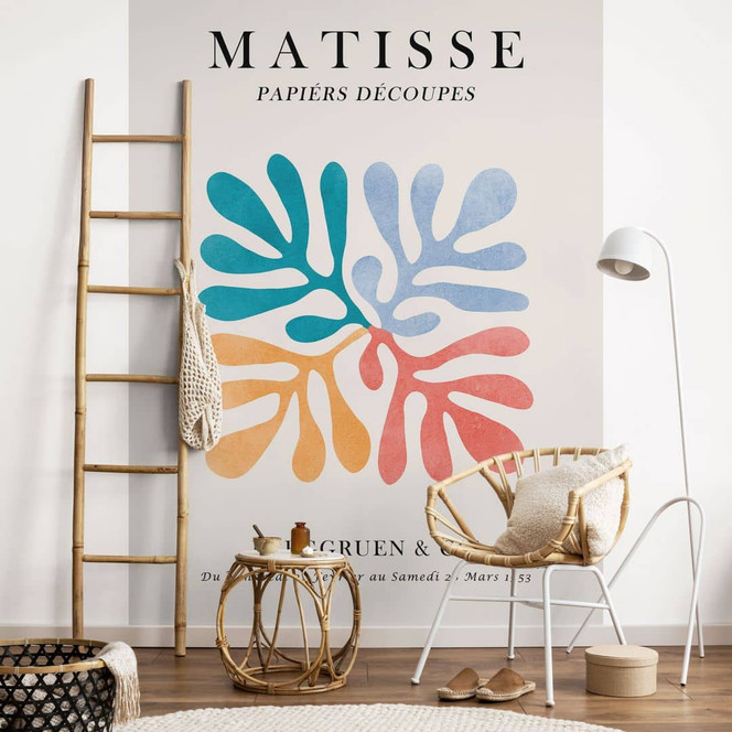 Fototapete Plakat Papiers Découpés im Matisse-Stil - Costa