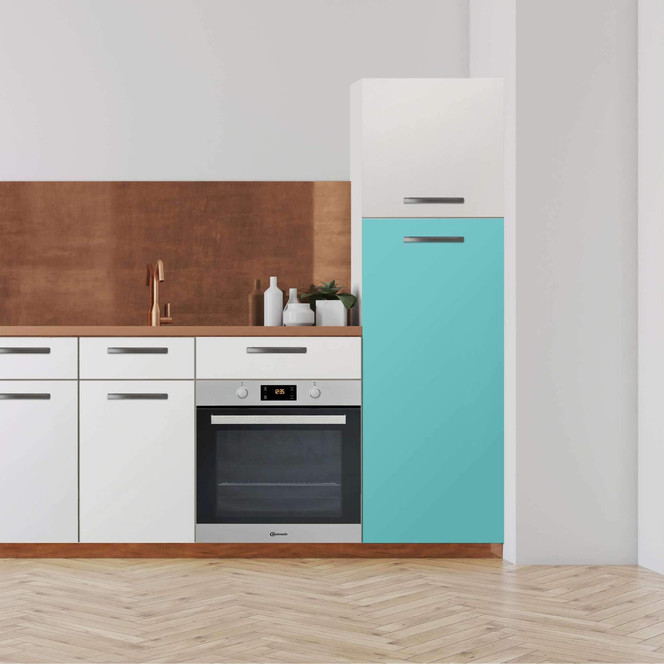 Klebefolie - Hochschrank (60x140cm) - Türkisgrün Light- Bild 1
