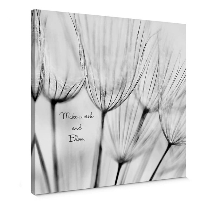 Leinwandbild Make a Wish... - quadratisch