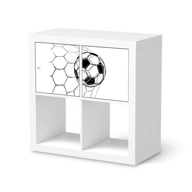 Möbelfolie IKEA Kallax Regal 2 Türen (quer) - Eingenetzt- Bild 1