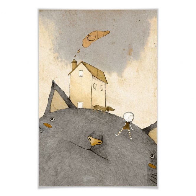 Poster Loske - Katzenhaus