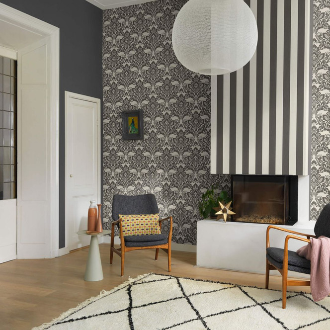 Rasch Vliestapete Poetry II dunkelbraun, weiss, gold