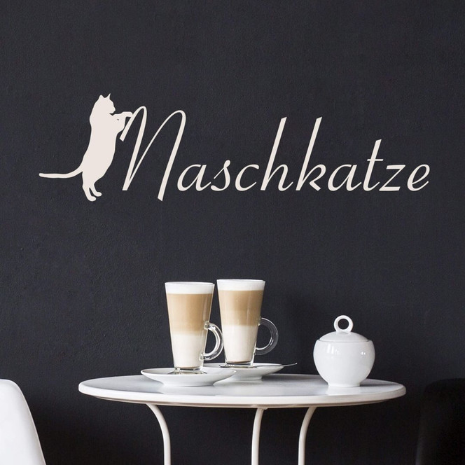 Wandtattoo Naschkatze