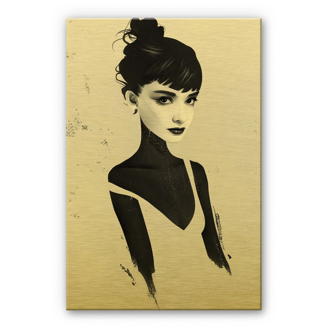 Alu-Dibond mit Goldeffekt Ireland - Oh Audrey