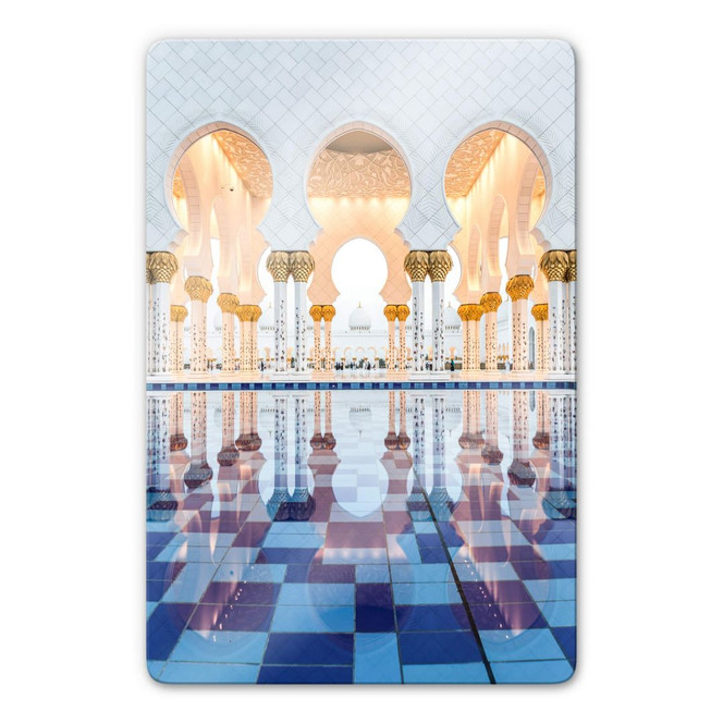 Glasbild Colombo - Sheikh Zayed Moschee in Abu Dhabi