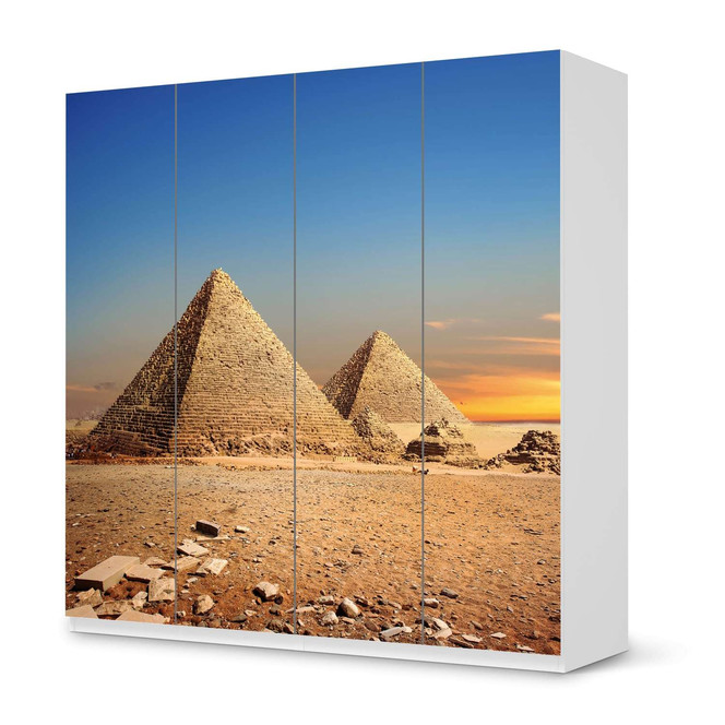 Klebefolie IKEA Pax Schrank 201cm Höhe - 4 Türen - Pyramids- Bild 1