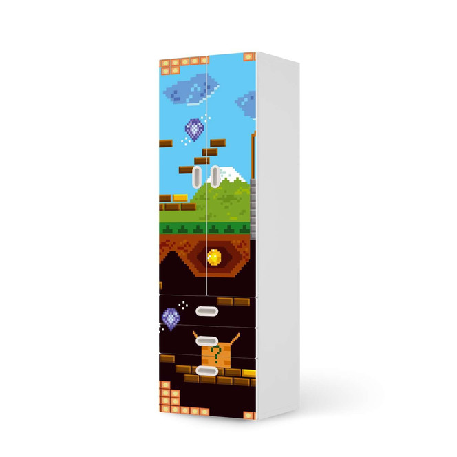 Klebefolie IKEA Stuva / Fritids - 3 Schubladen und 2 grosse Türen - Pixelmania- Bild 1