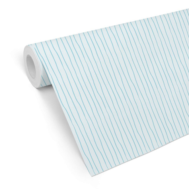 Mustertapete Stripes - blau