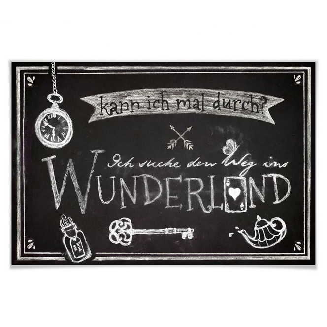 Poster Ich suche den Weg ins Wunderland