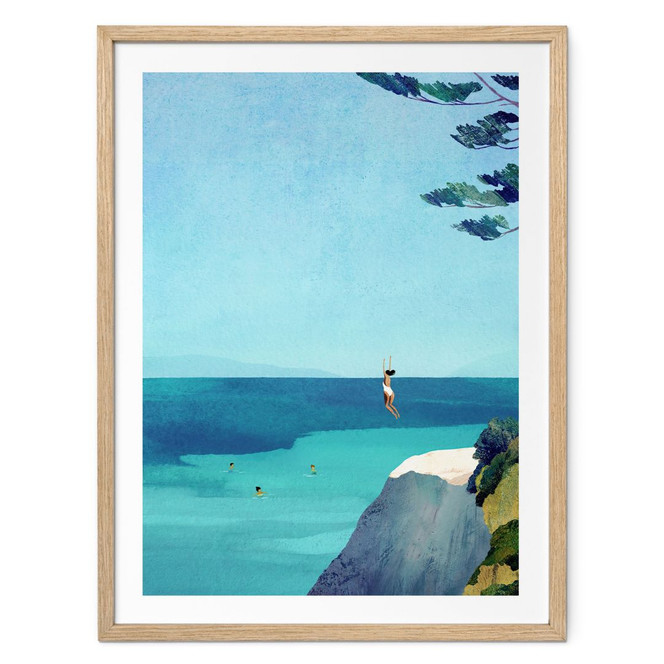 Poster Sommerglück am türkisblauen Meer | Reiseposter - Rivers